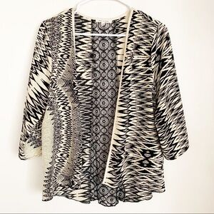 Tea n Rose Lace Open Front Lace Back Top Women’s Small NWOT